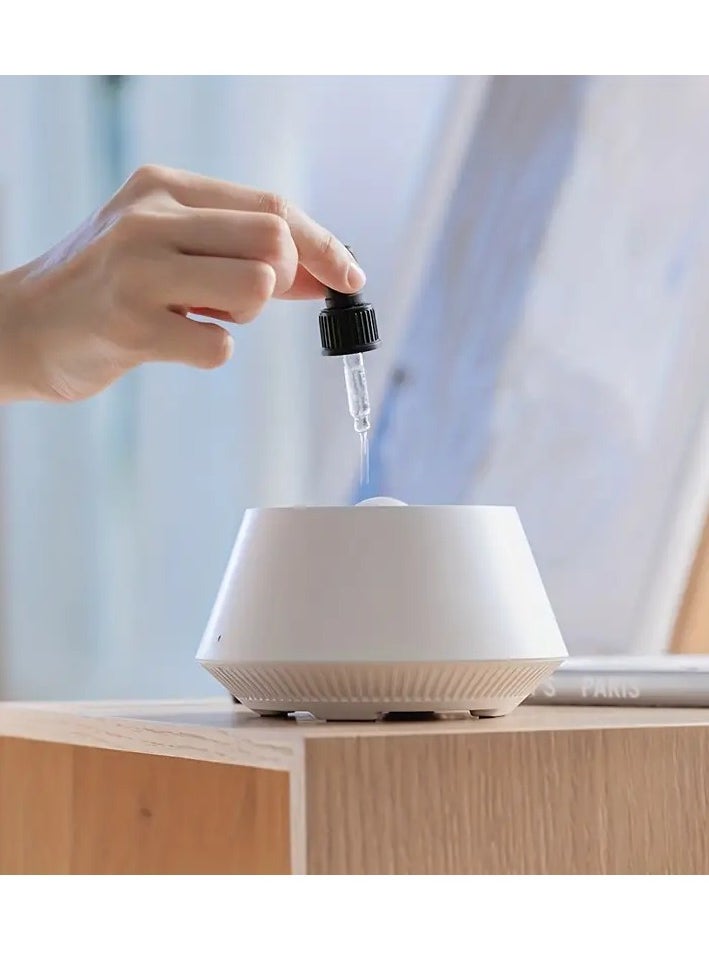 MOCOM - Mini Air Humidifier with LED Light and Essential Oil Aroma Diffuser - Ultrasonic Atomizing Diffuser for Bedroom, Office, Classroom - Aesthetic Room Decor - Aromatherapy Humidifier with Remote Control - Image 1