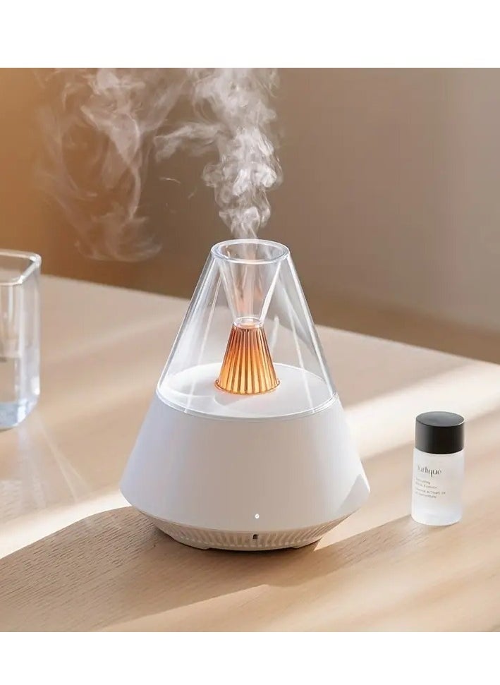MOCOM - Mini Air Humidifier with LED Light and Essential Oil Aroma Diffuser - Ultrasonic Atomizing Diffuser for Bedroom, Office, Classroom - Aesthetic Room Decor - Aromatherapy Humidifier with Remote Control - Image 1