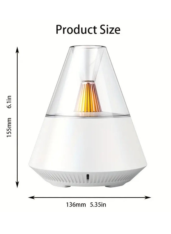 MOCOM - Mini Air Humidifier with LED Light and Essential Oil Aroma Diffuser - Ultrasonic Atomizing Diffuser for Bedroom, Office, Classroom - Aesthetic Room Decor - Aromatherapy Humidifier with Remote Control - Image 1