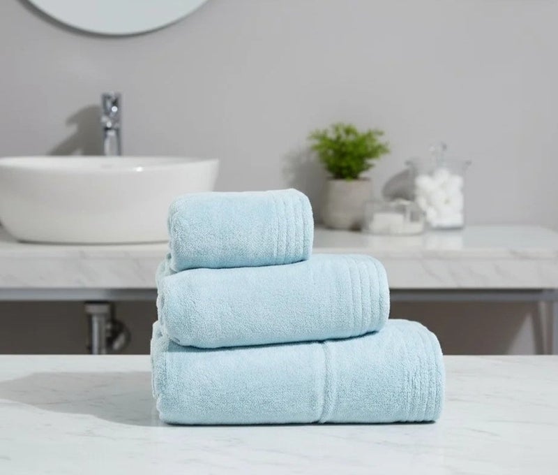 Relef Classic Large Bath Towel 90×180 cm, Turquoise - 1 Piece - Image 1
