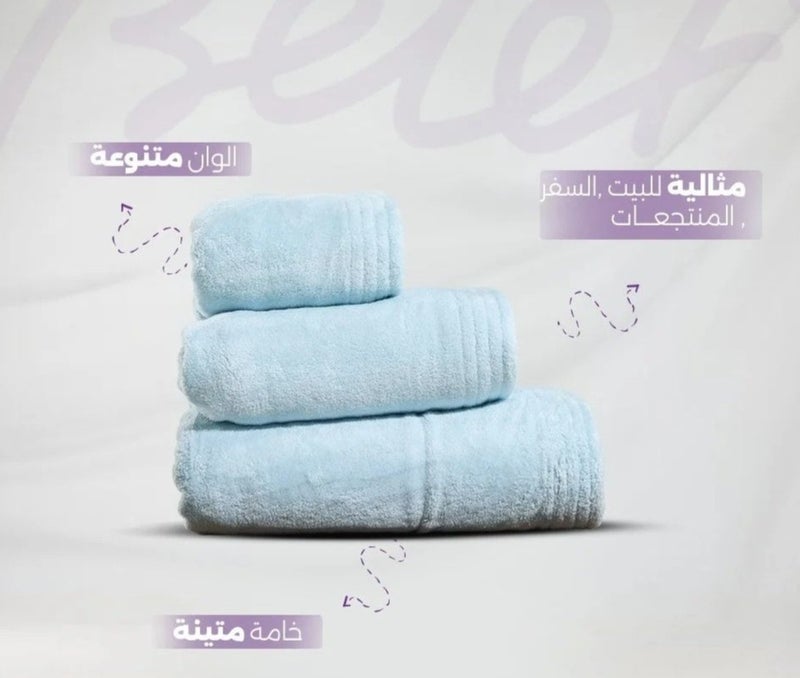Relef Classic Large Bath Towel 90×180 cm, Turquoise - 1 Piece - Image 3