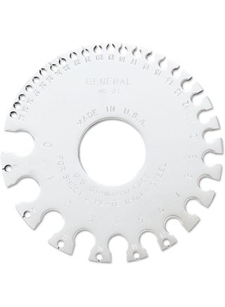 General Tools 21 US Standard Sheet Metal Round Gage - pzsku/ZD25D35B83BB3C8007C20Z/45/1748004921/876037fa-441a-4963-b343-7290b6341660