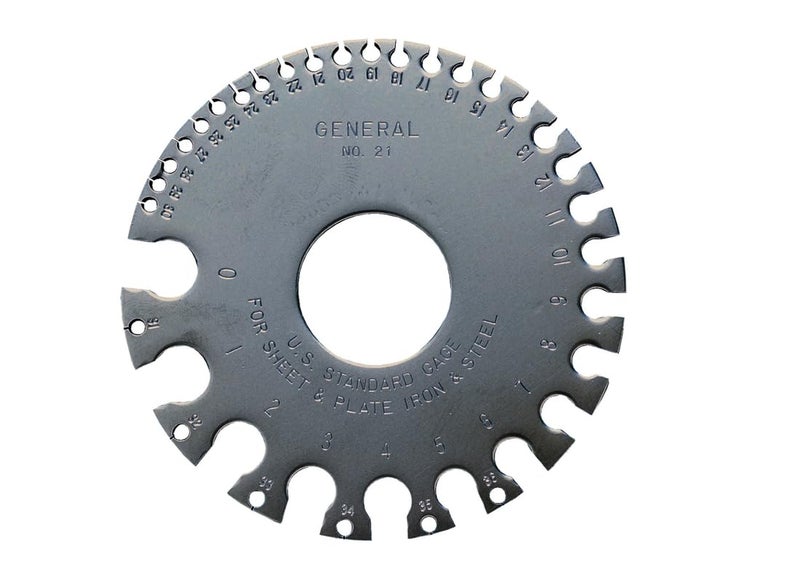General Tools 21 US Standard Sheet Metal Round Gage - Image 2