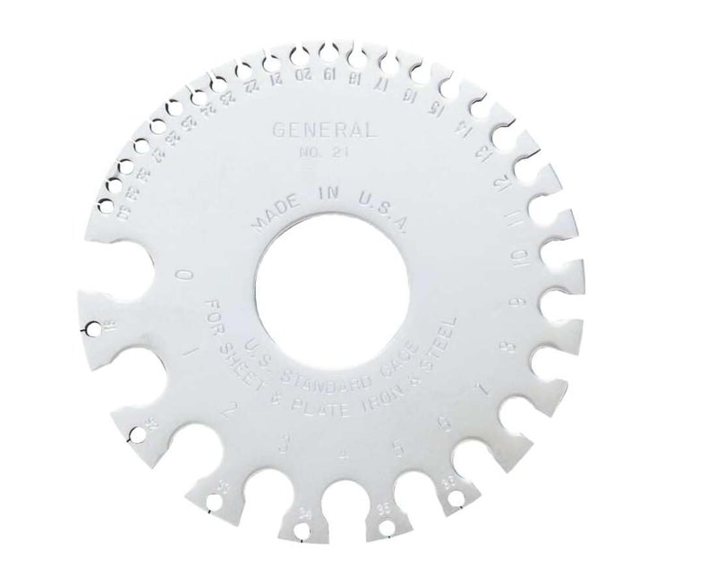 General Tools 21 US Standard Sheet Metal Round Gage - Image 3