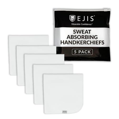 Ejis Sweat Rags for Men – Sweat Absorbing Handkerchiefs, Pocket-Size Small Gym Towels for Sweat, Ideal for Workouts, Travel, Sports & Daily Use - 12x12 (5 Pack) - Image 1