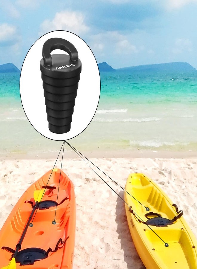 AMURS 8Pcs Upgrade Kayak Scupper Plug Drain Holes Stopper with Silicone Handle - Image 3