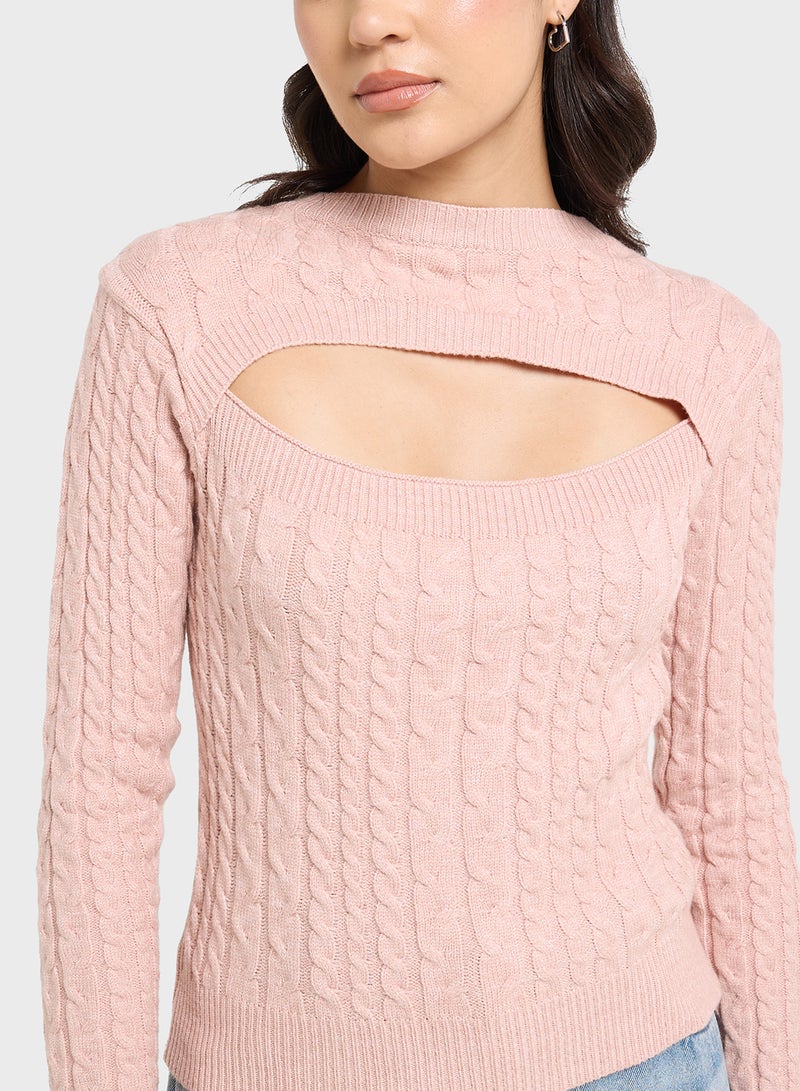 Ginger Cutout Front Sweater  - Image 3