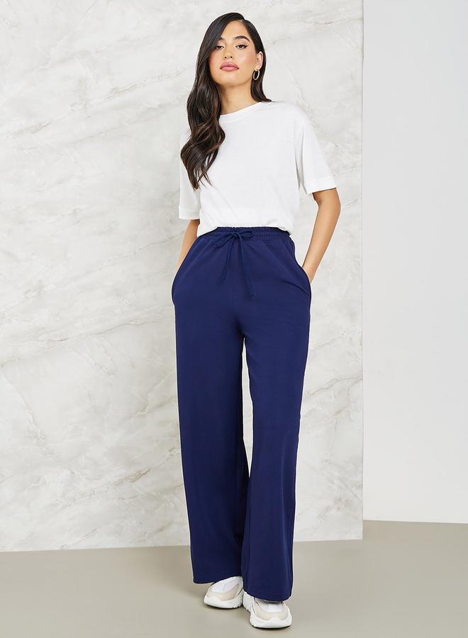 Styli Wide Leg Jogger with Side Pocket - Image 1
