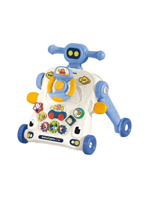 3 in 1 Baby Walker With Musical keyboard - Blue