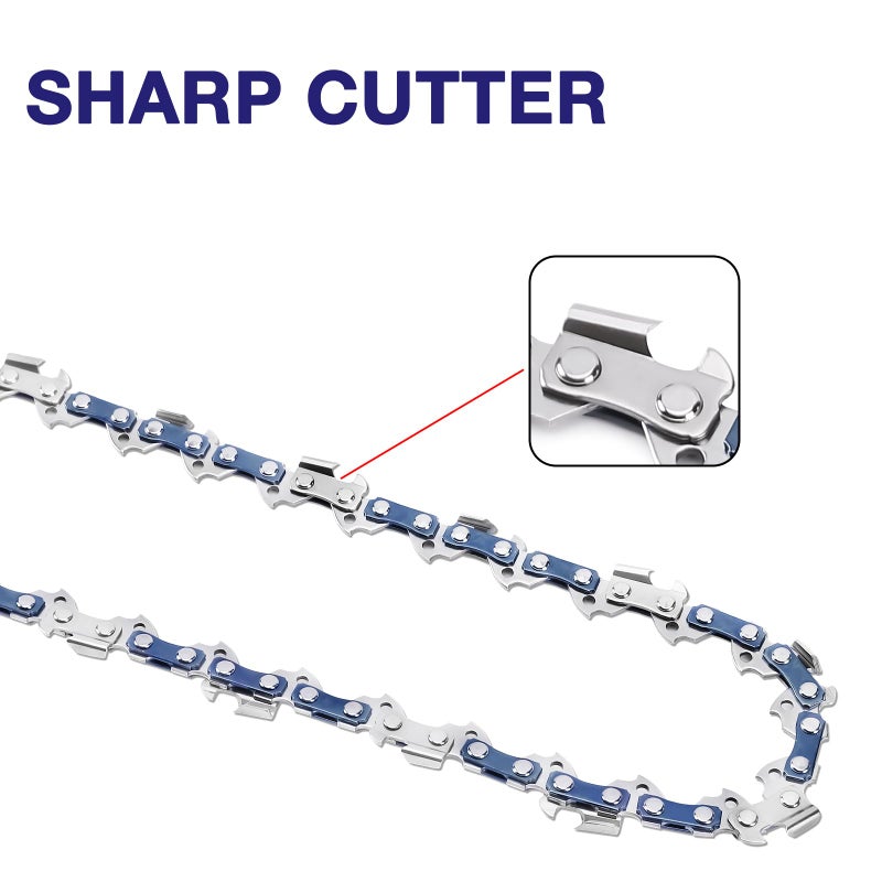 FUNKYWOO 4 Pack 16 Inch Chainsaw Chain for Stihl MS 170, MS 180 C - 3/8" LP Pitch, 043'' Gauge, 55 Drive Links - Image 4