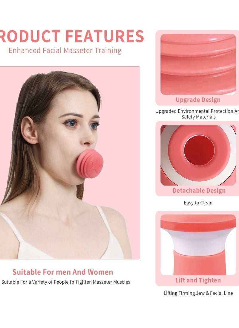 Generic Jaw Exerciser, Face Neck Toning Double Chin Reducer, Facial Blowing Exercisers Enhance Firming Lifting V Shape Lines Define Your Jawline (2 Pack)  - Image 2