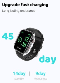 Generic Smart Watch F36 260mAh Smart Watches for Men Bluetooth Make/Answer Calls Fitness Modes and Sleep Modes Multi-app Message Reminder Multi Language Black  - Image 5