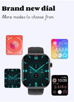 Generic Smart Watch F36 260mAh Smart Watches for Men Bluetooth Make/Answer Calls Fitness Modes and Sleep Modes Multi-app Message Reminder Multi Language Black  - Image 4