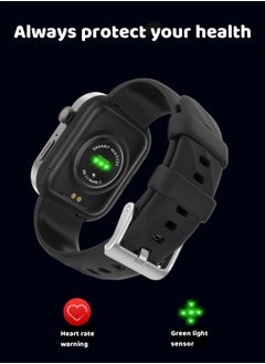 Generic Smart Watch F36 260mAh Smart Watches for Men Bluetooth Make/Answer Calls Fitness Modes and Sleep Modes Multi-app Message Reminder Multi Language Black  - Image 2