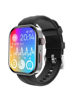 Generic Smart Watch F36 260mAh Smart Watches for Men Bluetooth Make/Answer Calls Fitness Modes and Sleep Modes Multi-app Message Reminder Multi Language Black  - Image 1
