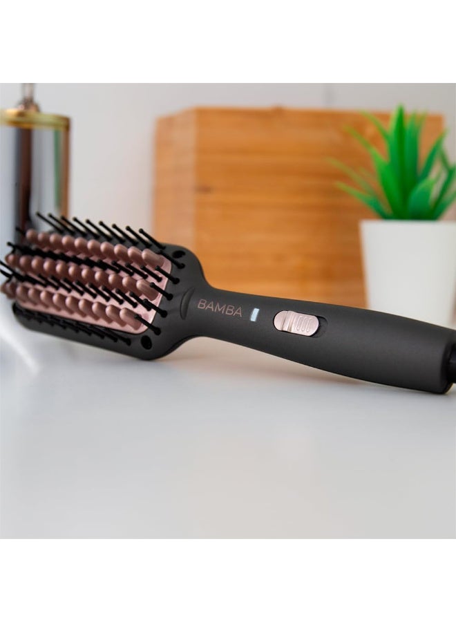 Cecotec Bamba InstantCare 400 Travel Brush, Ceramic Coating, Maximum Temperature 190º, Smooth without Removing Volume, 360º Rotating Cable, LED Indicators - Image 3