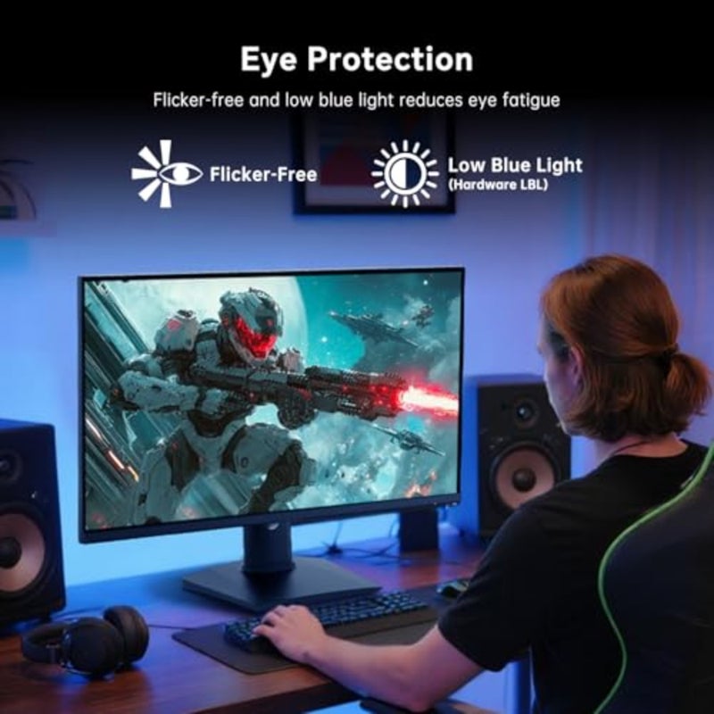 شاشة ألعاب للألعاب سريعة الوتيرة، لوحة IPS، سوداء، معدل تحديث 240 هرتز مع Adaptive Sync، HDR، حامل قابل لضبط الارتفاع، حامل VESA، منافذ HDMI/DP/USB - Image 5