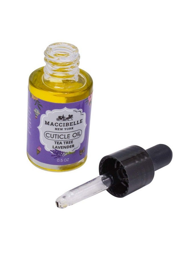 maccibelle Cuticle Oil Heals Dry Cracked Cuticles 0.5 Oz 2 Bottles (Tea Tree Lavender) - Image 2