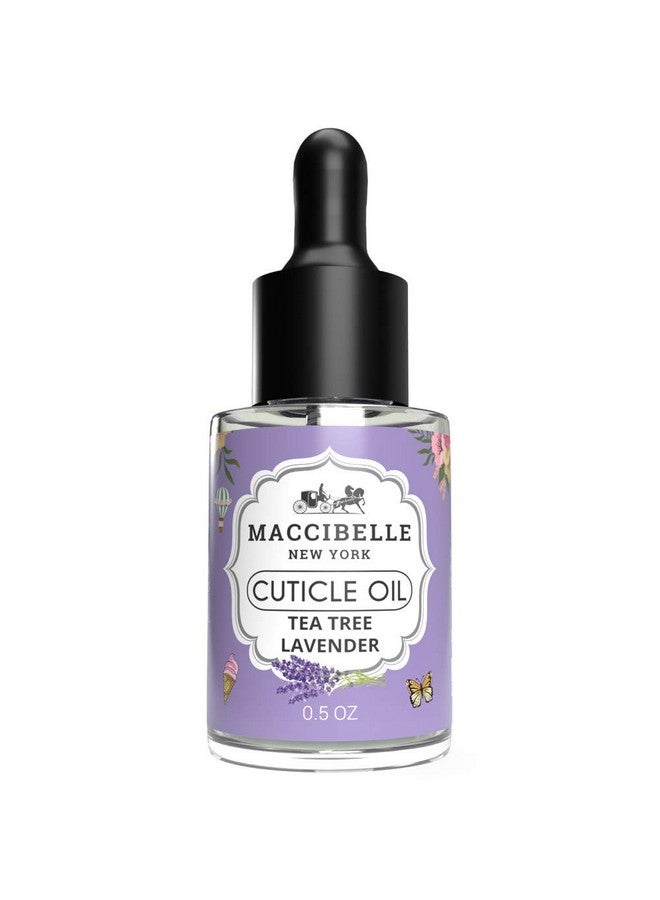 maccibelle Cuticle Oil Heals Dry Cracked Cuticles 0.5 Oz 2 Bottles (Tea Tree Lavender) - Image 3