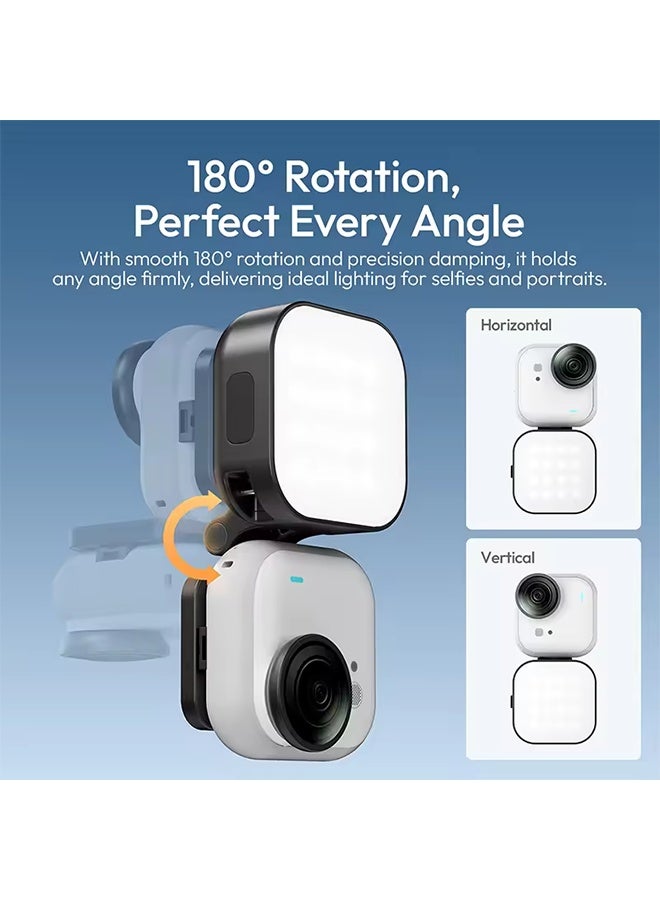 يولانزي ضوء فيديو Ulanzi IN07 Magsafe Fill Light لكاميرا Insta360 Go Ultra Mini، ضوء تعبئة مغناطيسي لفيديو مدونة السفر - Image 2