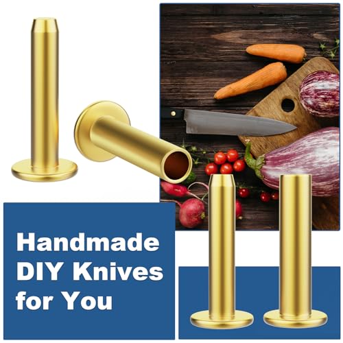 SuperDi Living house For Cutlery Rivets 5/16" x 5/8" Knife Making Handle Pins Brass 12 sets - Image 4