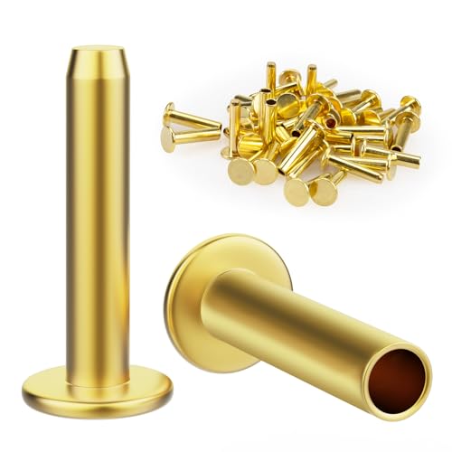 SuperDi Living house For Cutlery Rivets 5/16" x 5/8" Knife Making Handle Pins Brass 12 sets - Image 1