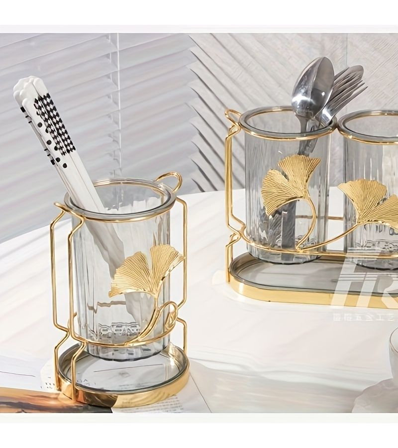 White Chopstick Holder Elegant Chopstick Basket High Quality Storage Box For Home Kitchen Utensils - Image 1