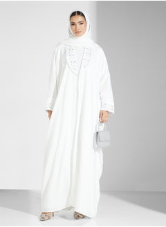 hayas closet Embellished Flared Sleeve Abaya  - Image 1