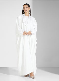 hayas closet Embellished Flared Sleeve Abaya  - Image 5