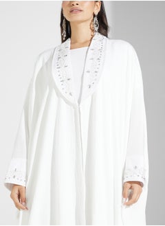 hayas closet Embellished Flared Sleeve Abaya  - Image 3