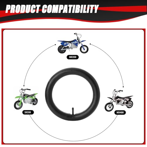 KAMIER 12.5x2.75 (12-1/2x2.75) Inner Tube for Razor MX350 MX400 ZR350 SX350 Mcgrath Dirt Bike E-Zip E500 E750 X-Treme X-560 Kids Electric Mini Dirt Rocket Bike Gas Scooter Tire Tube Heavy Duty Parts - Image 2