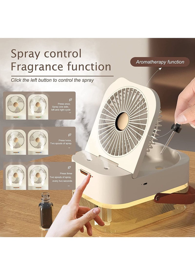 Y&D Portable Air Conditioner Fan Mini Personal Evaporative Cooler with 3 Speeds LED Light Timing Function IN 1 Desk For Room Camping Car and Office  - Image 5