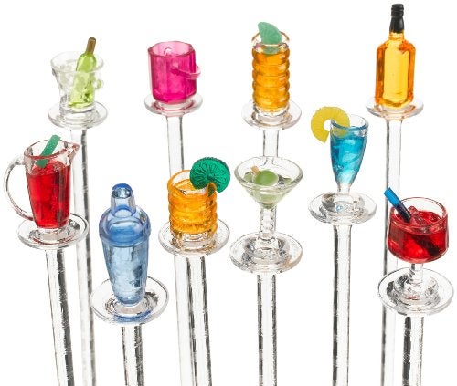 Prodyne Happy Hour Swizzle Sticks, Colors may vary - Image 2