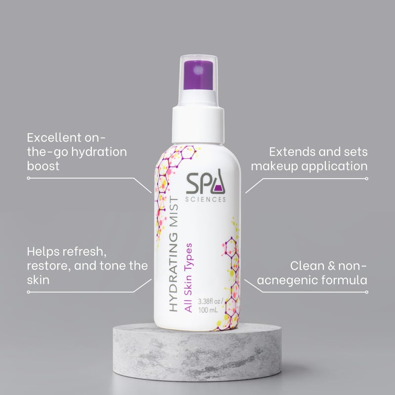 SPA SCIENCES - Hydrating Mist - Made in the USA - With Aloe Vera, Rose, Turmeric - Moisturize, Refresh, Restore - Vegan - Sensitive - Clean Beauty - For All Skin Types - 3oz - Image 4