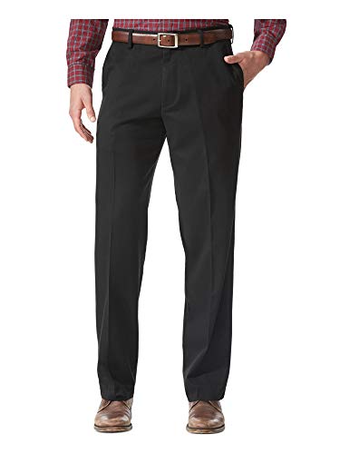Dockers Men's Relaxed Fit Comfort Khaki Pants, Black Metal, 34W x 30L - Image 1