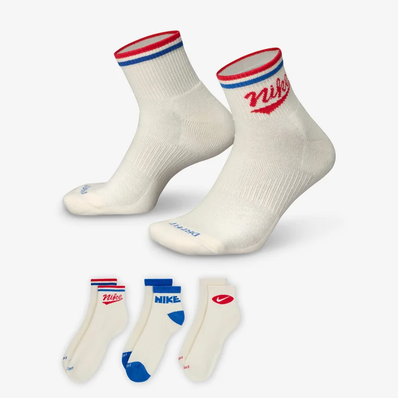 Nike Everyday Plus Ankle Socks (3 Pairs)
