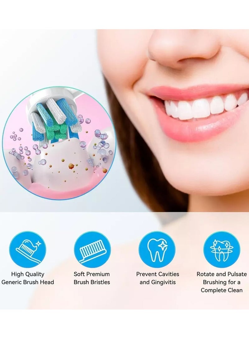 أورال بي فرشاة الأسنان الكهربائية أورال-بي برو كروس أكشن، شعيرات لإزالة البلاك - Image 3