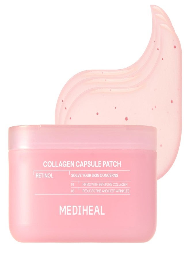 MEDIHEAL Retinol Capsule Eye Patches - Korean Hydrogel Under Eye Patch for Fine Lines, Wrinkles & Firming- Full Coverage(70mm Wide) - Non Irritating, Encapsulated Retinol, 60 Count - Image 2