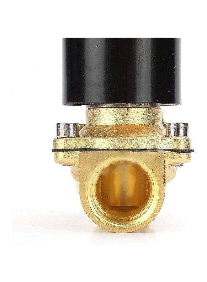 صمام الملف اللولبي الكهربائي النحاسي ، صمام هواء 1/2 بوصة 12 فولت، مُبرد عادةً للمياه والهواء والغاز والوقود والزيت (الحجم: 1/2-DC12V) - Image 3