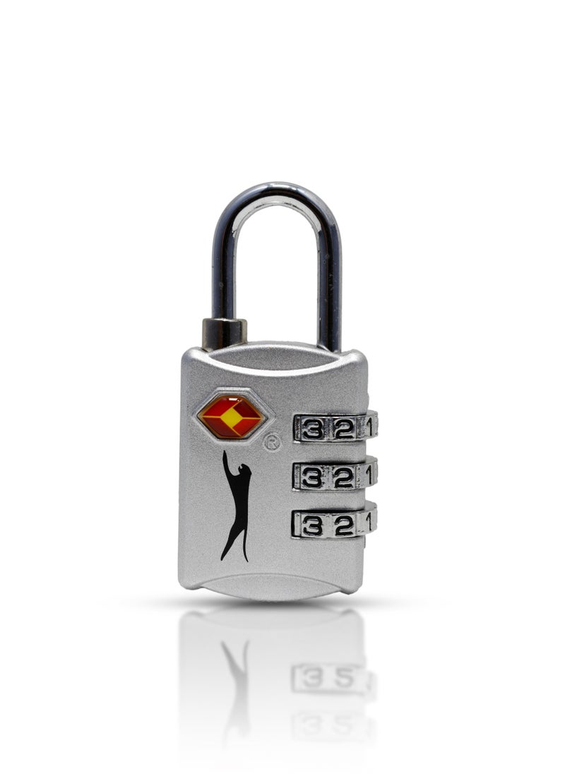 Slazenger - Slazenger Security TSA 3 Dial Digital 3 Pack Lock Set, SILVER - Image 1