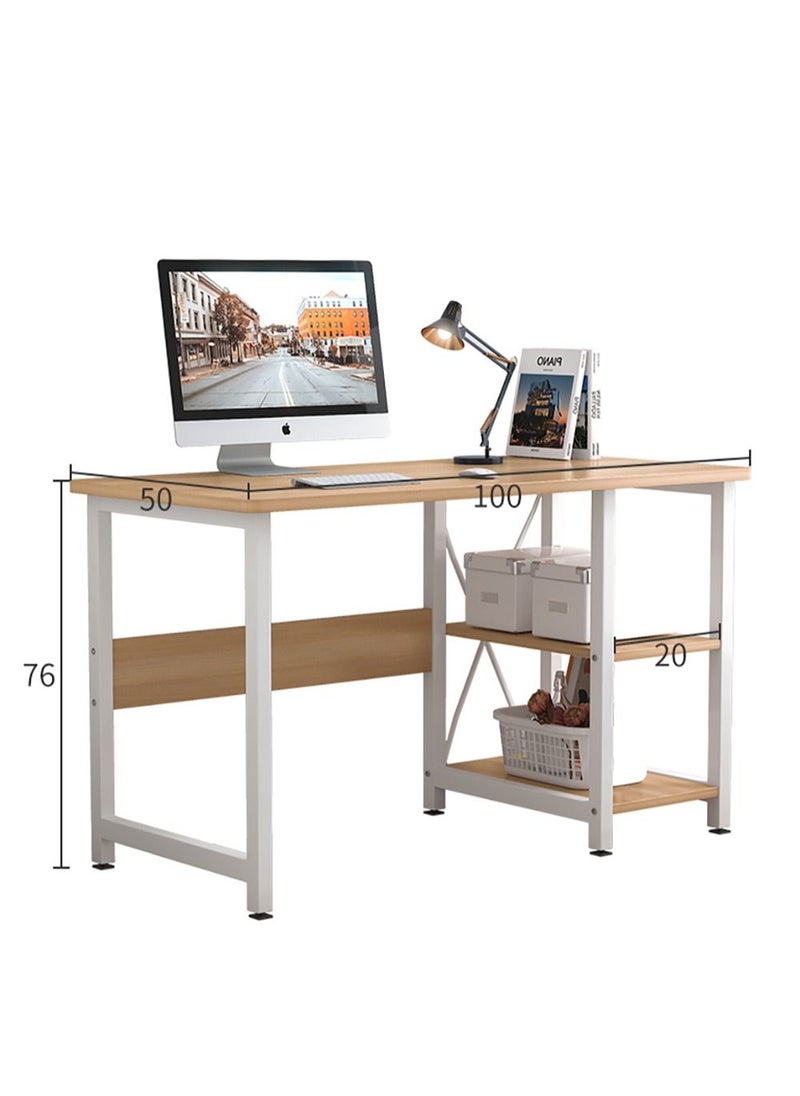 AnneFish - 2pcs Office Table and Chair Set For Home or Office Study Office Computer Desk with Ergonomic Adjustable Office Chair - Image 1
