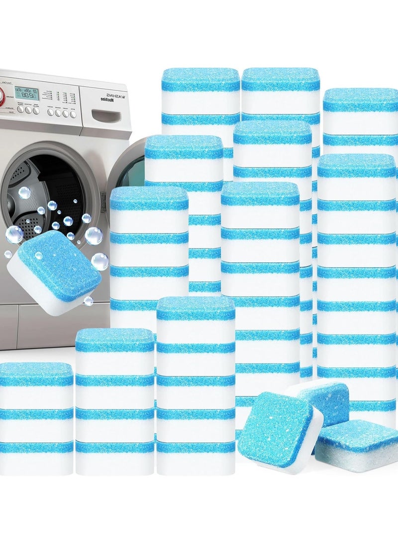 144 Pcs Washing Machine Cleaner Tablets Cleaner Descaler Bulk Household Washing Machine Cleaners Deep Cleaning Tablets Safe Deodorizer for Laundry Tub HE Front Loader  - Image 1