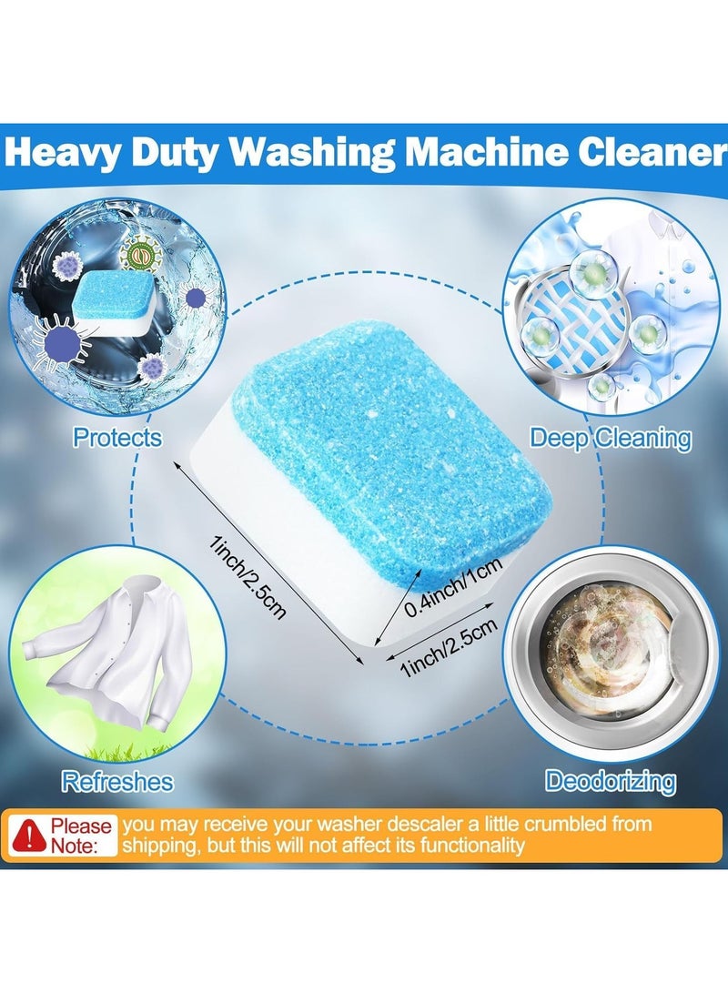 144 Pcs Washing Machine Cleaner Tablets Cleaner Descaler Bulk Household Washing Machine Cleaners Deep Cleaning Tablets Safe Deodorizer for Laundry Tub HE Front Loader  - Image 2