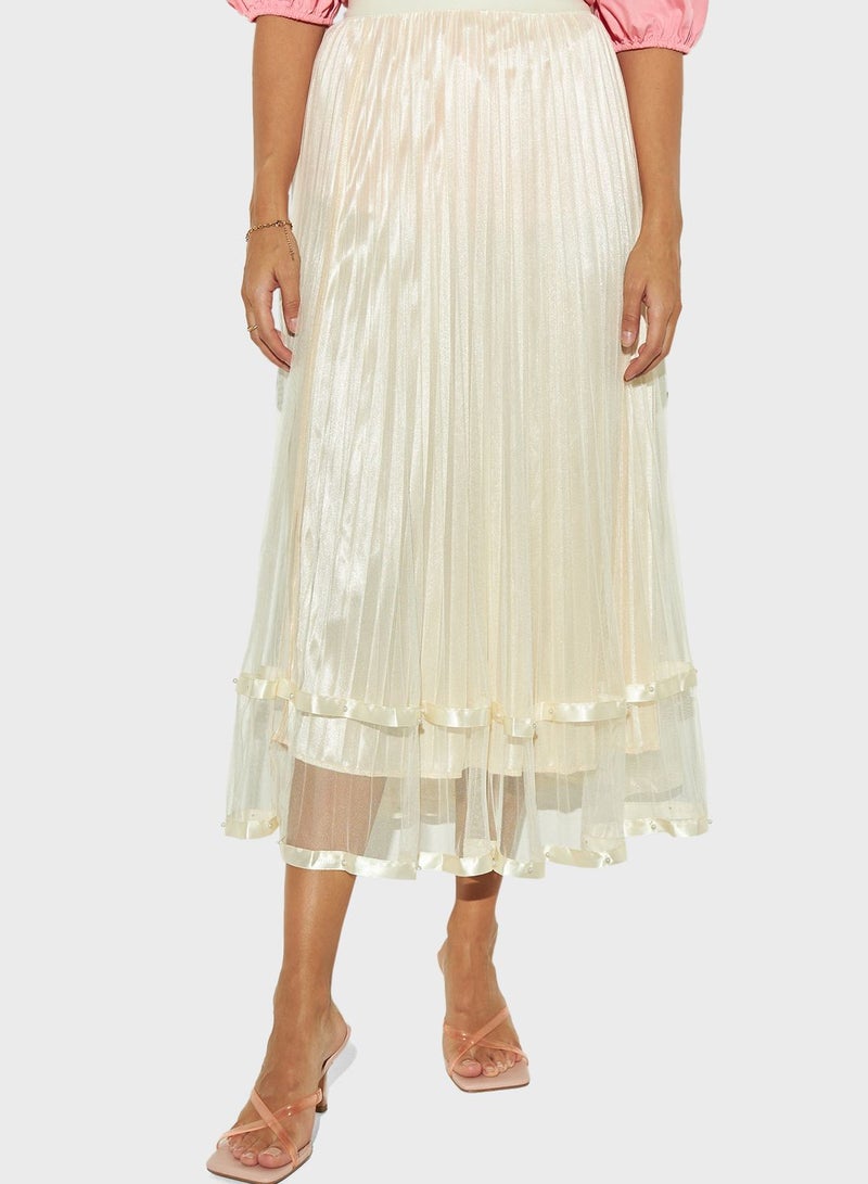 2Xtremz High Waist Lace Detail Skirt - Image 1