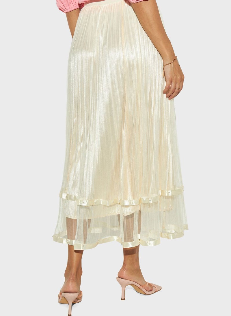 2Xtremz High Waist Lace Detail Skirt - Image 2