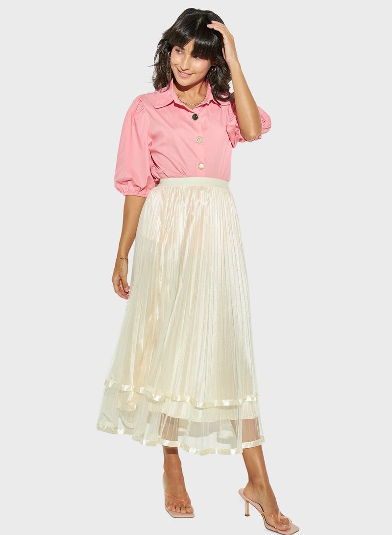 2Xtremz High Waist Lace Detail Skirt - Image 4