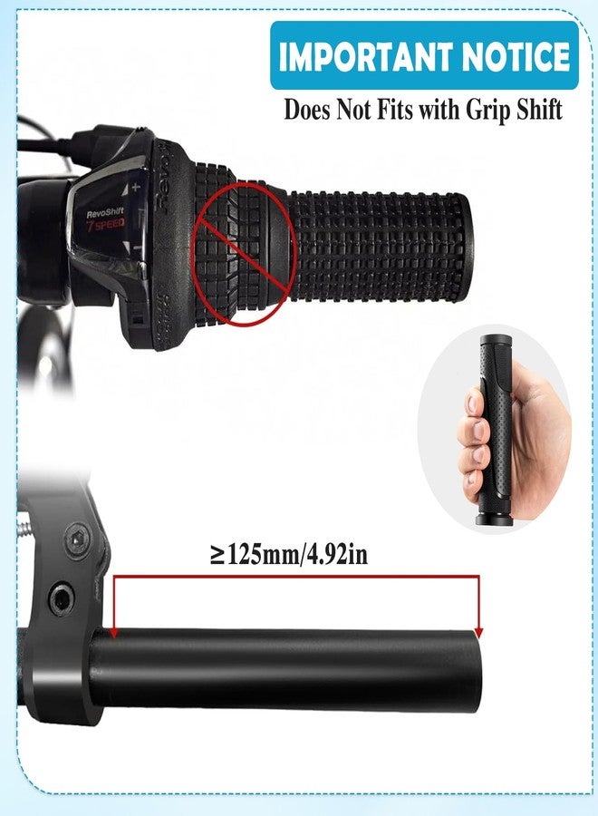 CoolShef مقبض دراجة CoolShef قطعتين - مقابض ناعمة لمقود الدراجة، قبضة مريحة لمقود الدراجة، يناسب معظم الدراجات الهوائية والدراجات البخارية والمشايات، مقبض دراجة مانع للانزلاق - Image 3