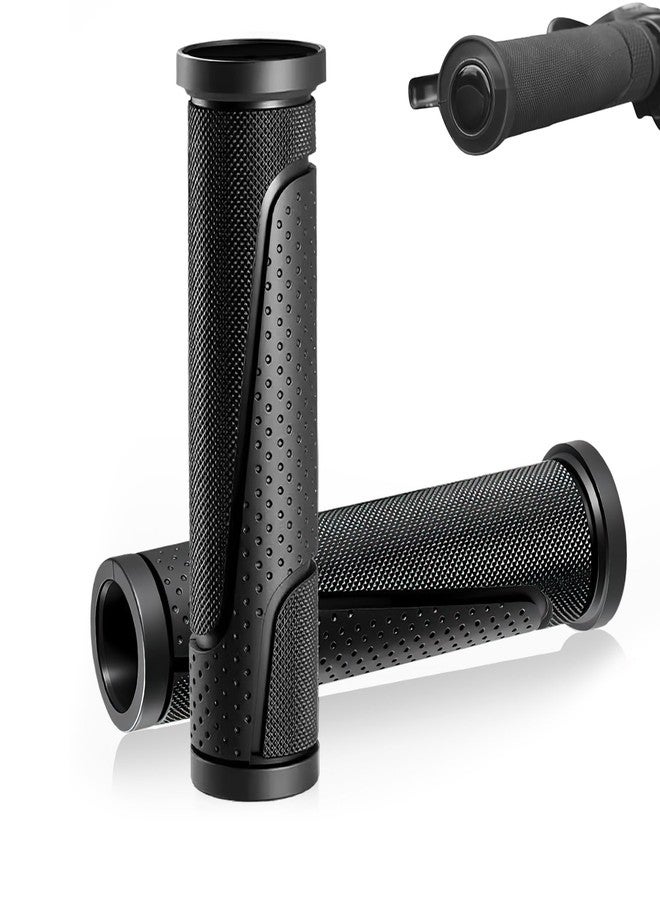 CoolShef مقبض دراجة CoolShef قطعتين - مقابض ناعمة لمقود الدراجة، قبضة مريحة لمقود الدراجة، يناسب معظم الدراجات الهوائية والدراجات البخارية والمشايات، مقبض دراجة مانع للانزلاق - Image 1