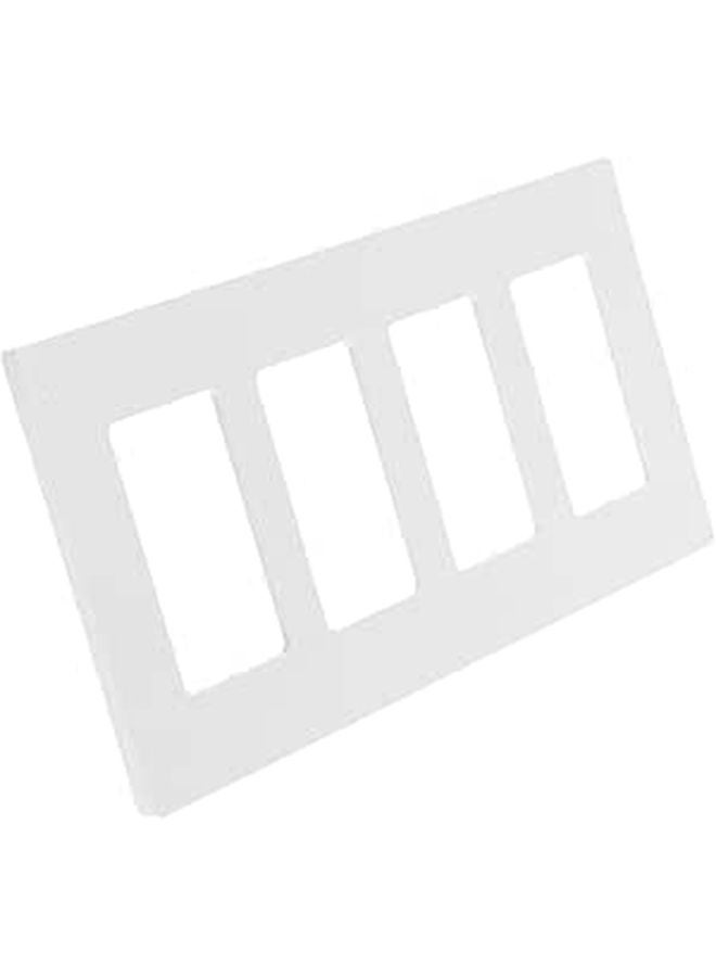 Screwless Decorative Light Switch Plate Cover Outlet Wall Plate White - Image 1