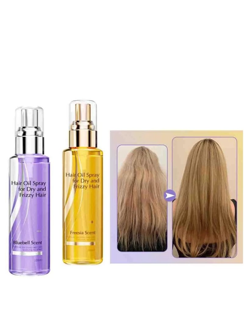 الجميع Hair Oil Spray for Dry and Frizzy Hair, Leave-In Conditioning Essential Oil Spray 100ml - Image 2